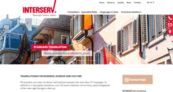 Desktop Screenshot of interserv-sa.ch